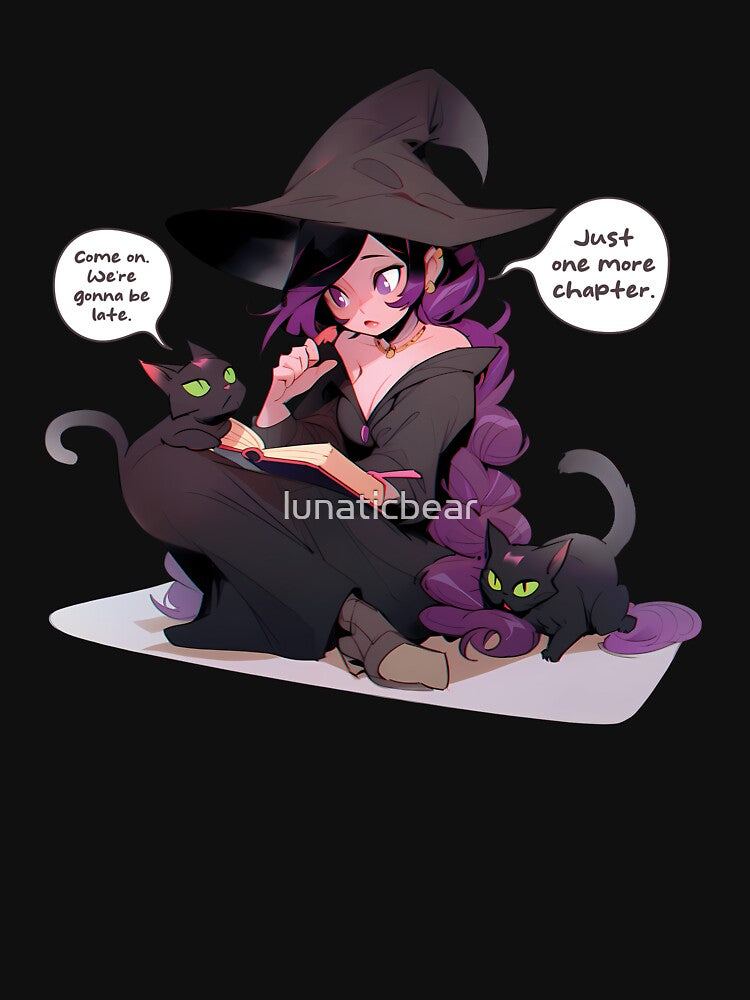 Just One More Chapter Purple. Halloween Book Lover. by lunaticbear