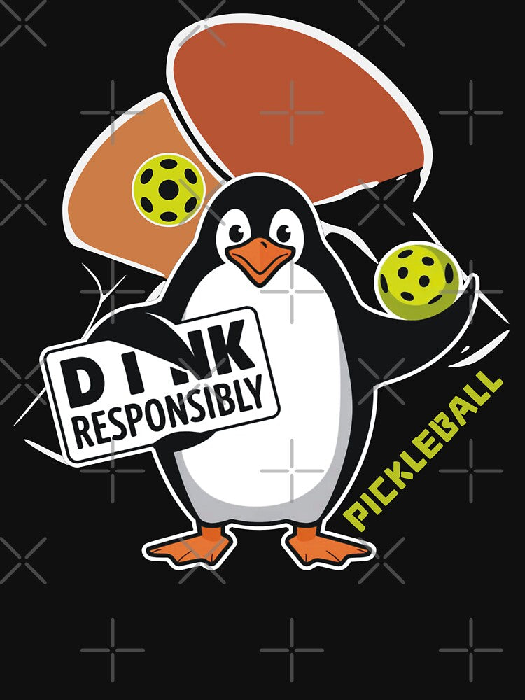 Dink Responsibly Pickleball Funny Gifts For Pickleball Players by SkymarArt