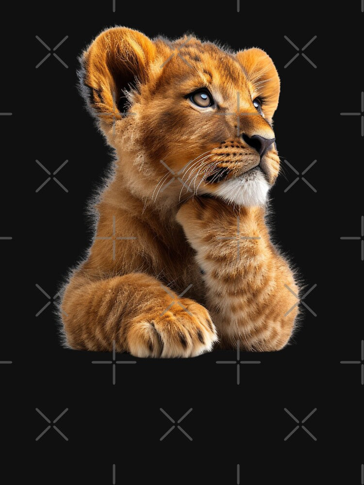 Photorealistic Baby Lion Cub by HollywoodInked Unisex