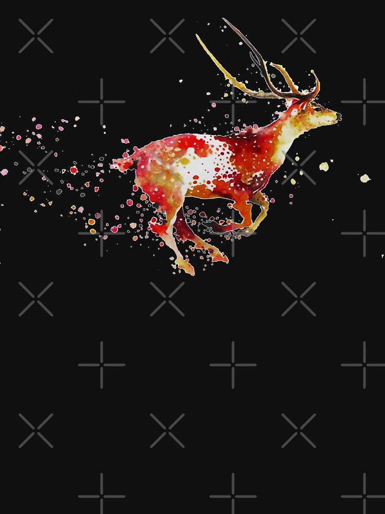 Running Deer Graphic Art by PragmaticFalcon