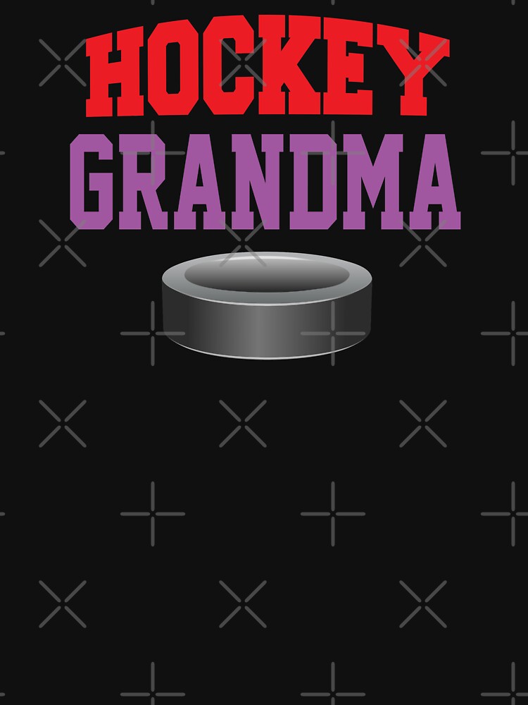 'Hockey Grandma' (Black) by The Button Gal
