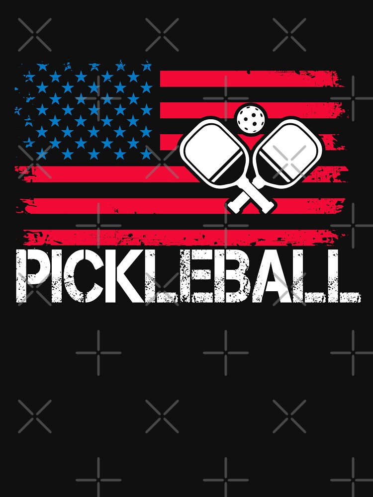 Pickleball And Usa Flag by Miaramar