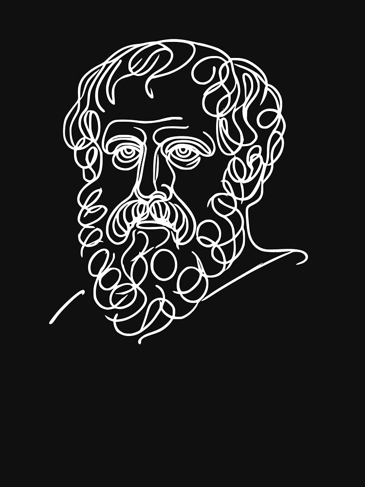 Minimalist Aristotle (dark mode) by serendipitouspicks