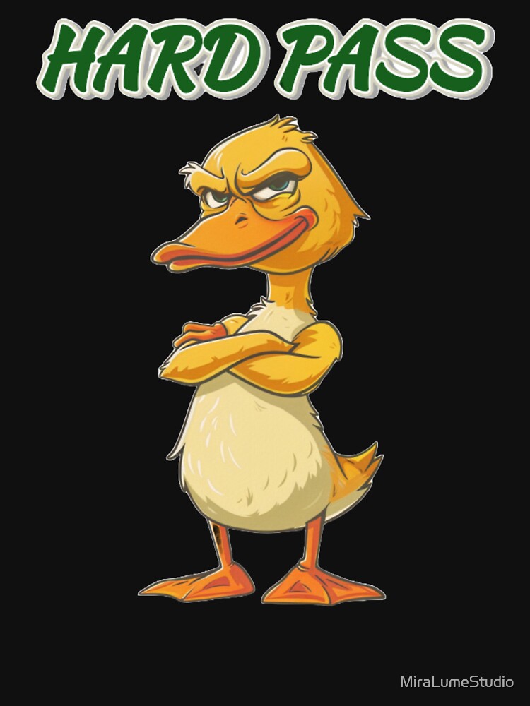 Sassy Duck Reactions Collection - Hard Pass Duck Meme by MiraLumeStudio
