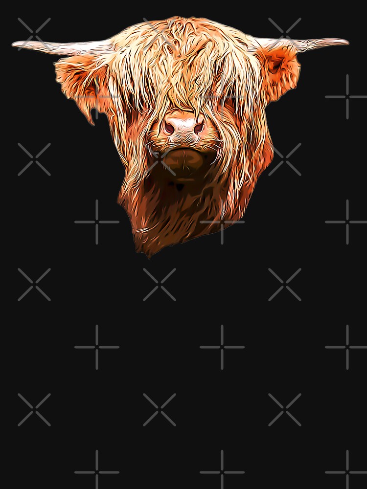Scottish Highland Cow Beauty by Elarex