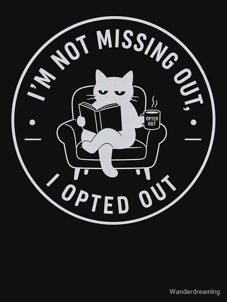 Introvert Anxiety - Opting Out white by Wanderdreaming