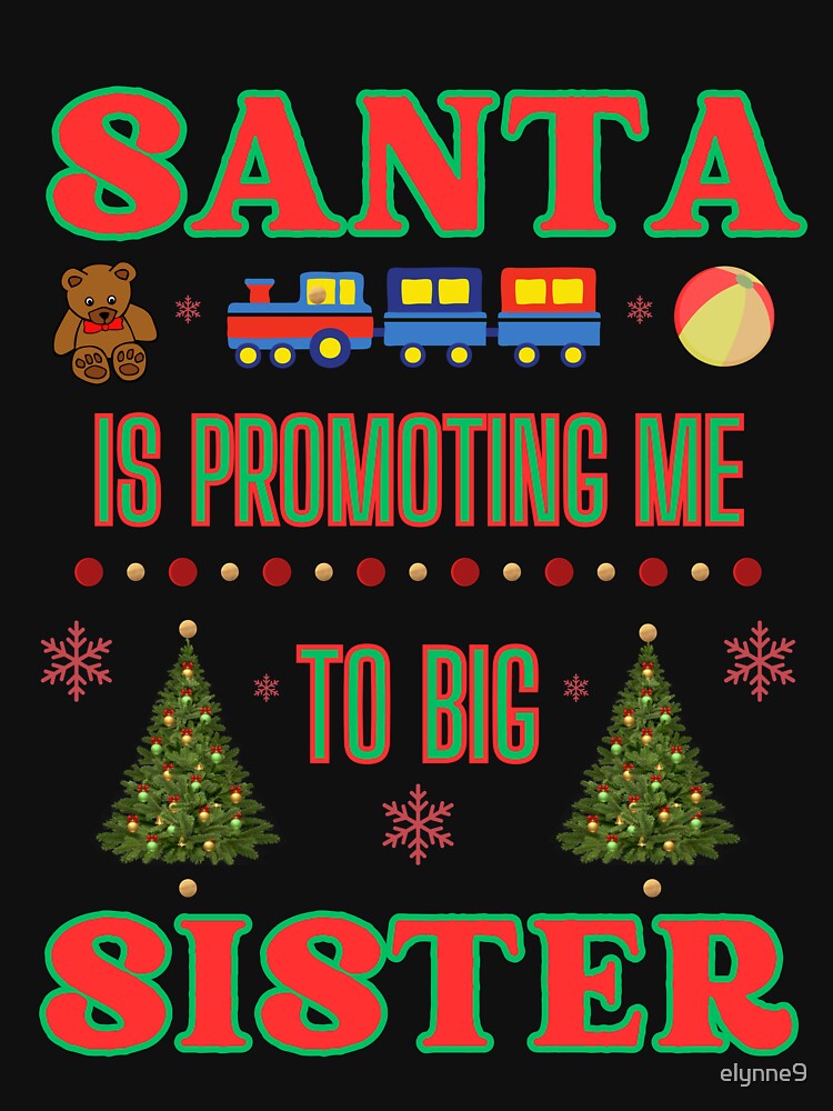 Santa Is Promoting Me To Big Sister Pregnancy Announcement by elynne9