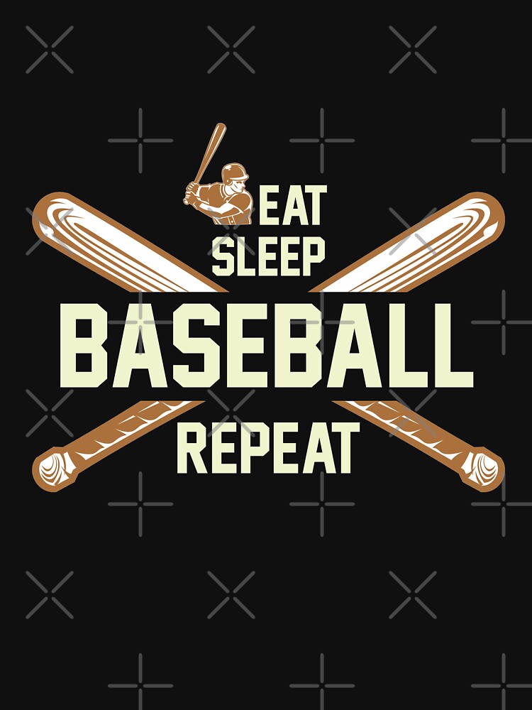 Eat Sleep Baseball Repeat by VibrantGifts