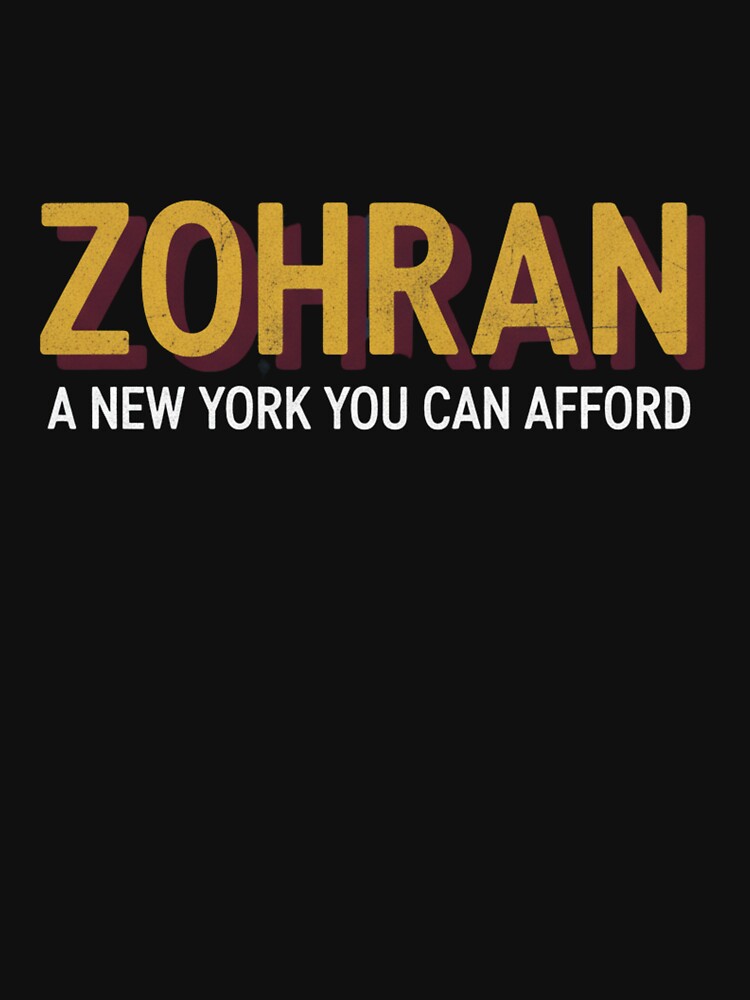 Zohran NYC Political T-Shirt - Bold Progressive Campaign Merchandise by GeniePixel