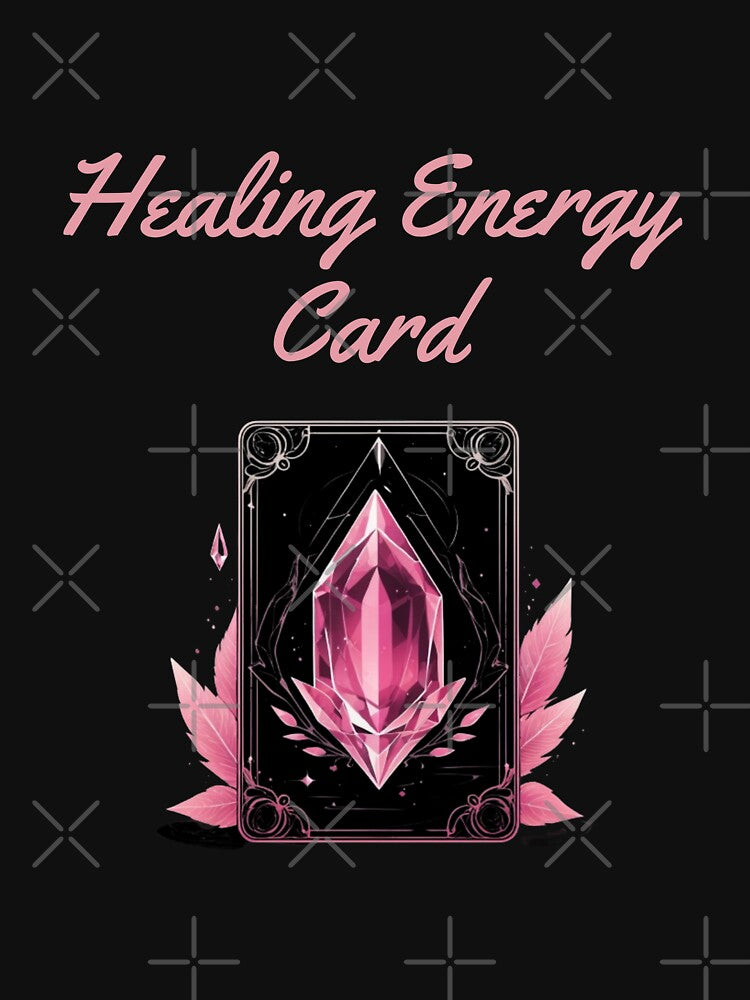 Healing Energy Pink Tourmaline Crystal Card | Stoicism Philosophy by LexaArtworks
