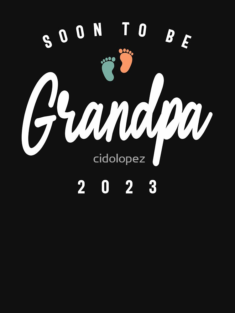Mens Soon To Be Grandpa 2023 Grandparents Day by cidolopez