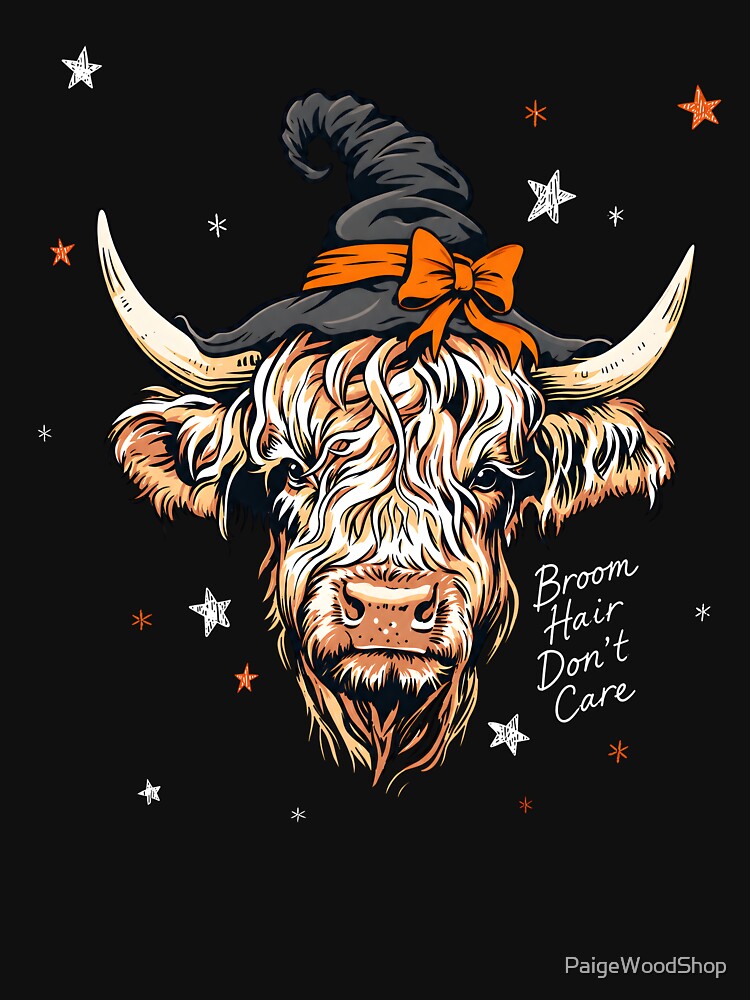 Beware The Devil Highland Cow by PaigeWoodShop