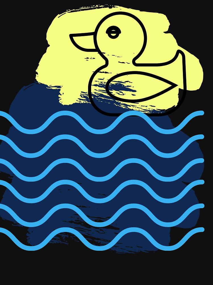 Rubber Ducks Swimming by Vacant-Ditch
