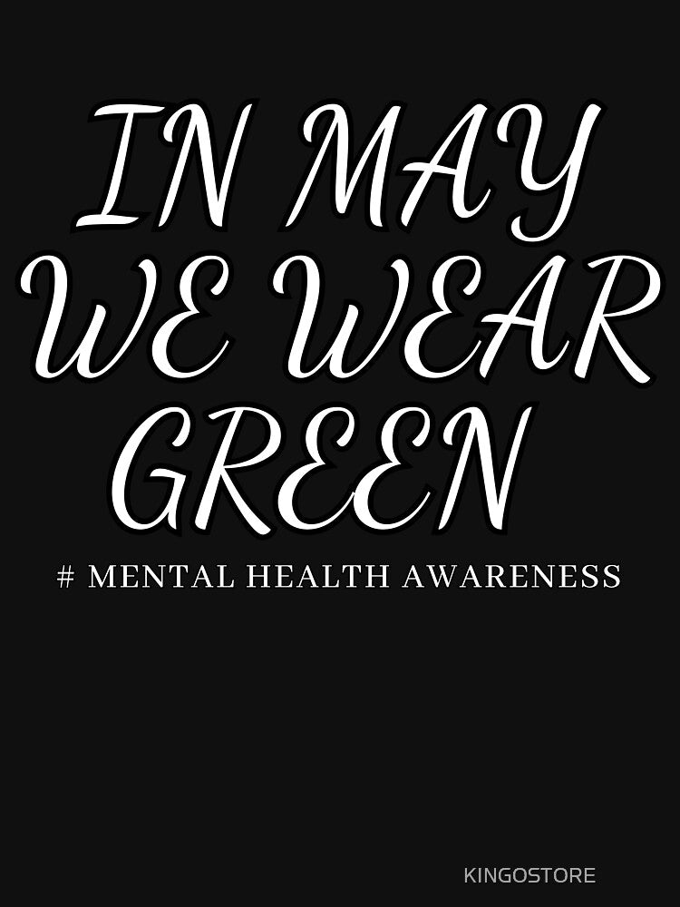 In May We Wear Green Mental Health Awareness Month Groovy by KINGOSTORE ⭐⭐⭐⭐⭐