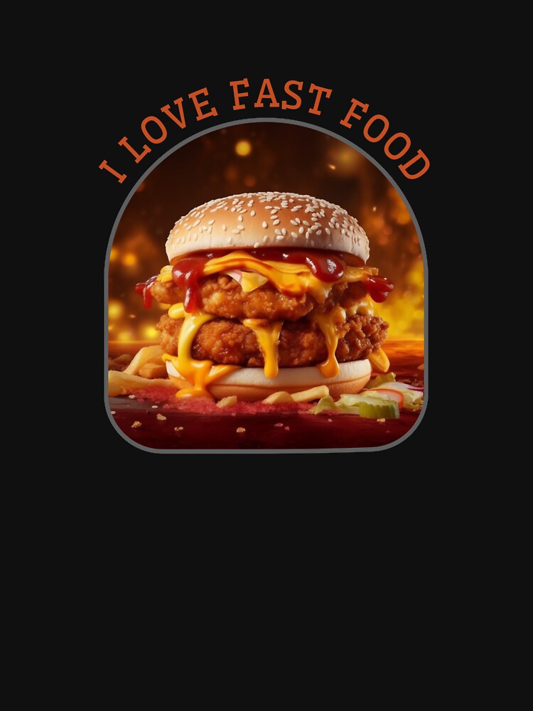 I Love Fast Food Best Gift Ever for Loved One or Friend by predoks