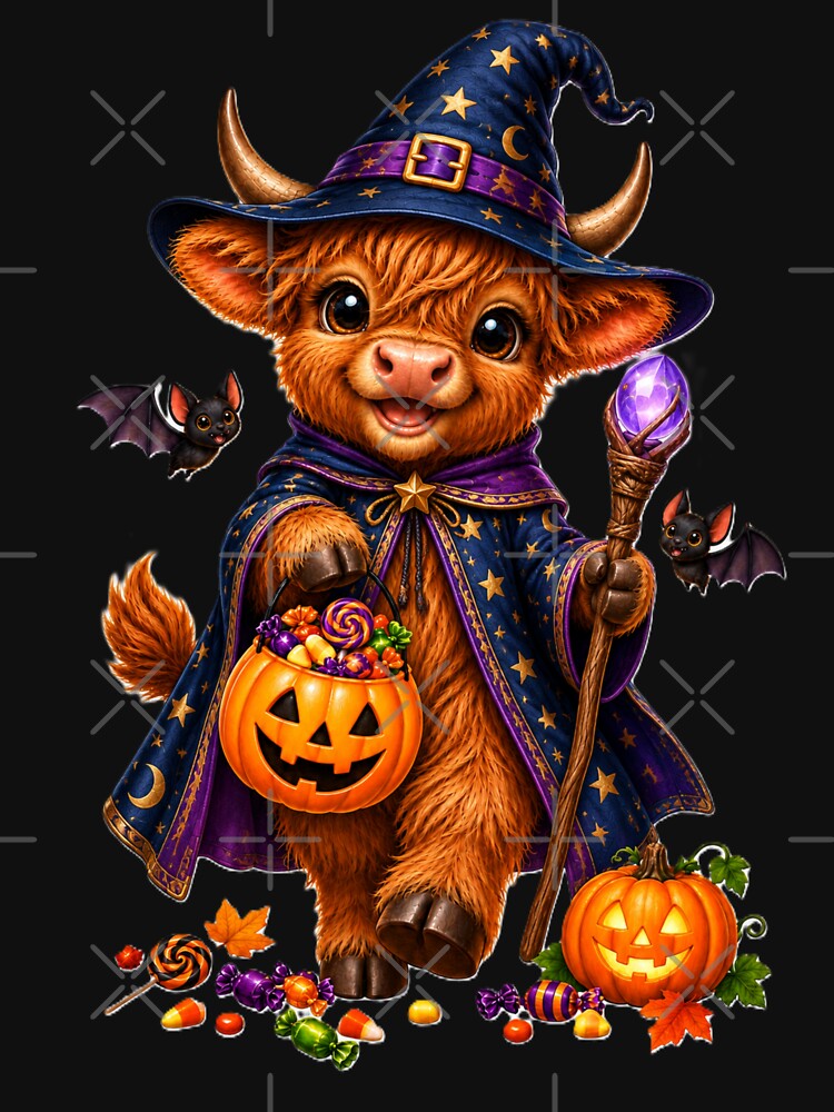 Baby Highland Wizard Cow by A5ranch merch