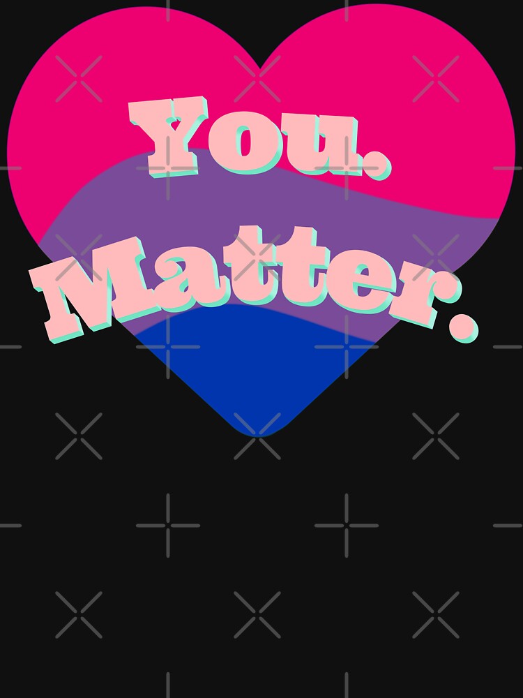 You Matter (Bi Flag Heart) by ExMoLiving