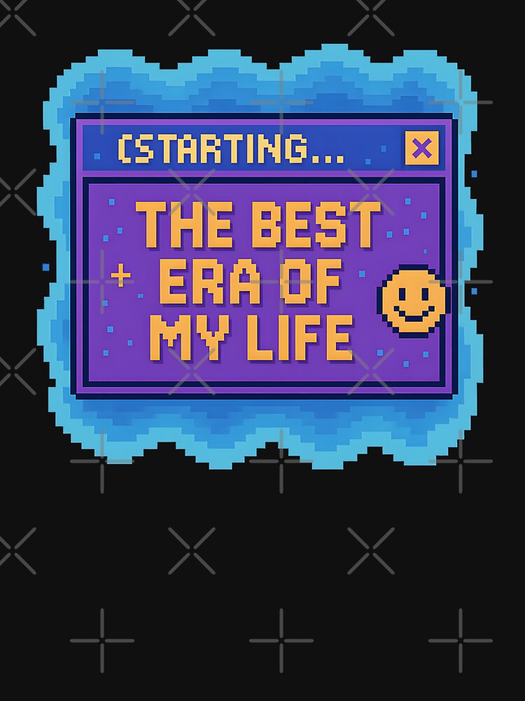 Pixel Art: The Best Era of My Life | Retro Computer Window Quote by Fongser