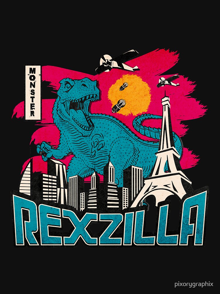REXZILLA – Monster Attack in the City by pixorygraphix