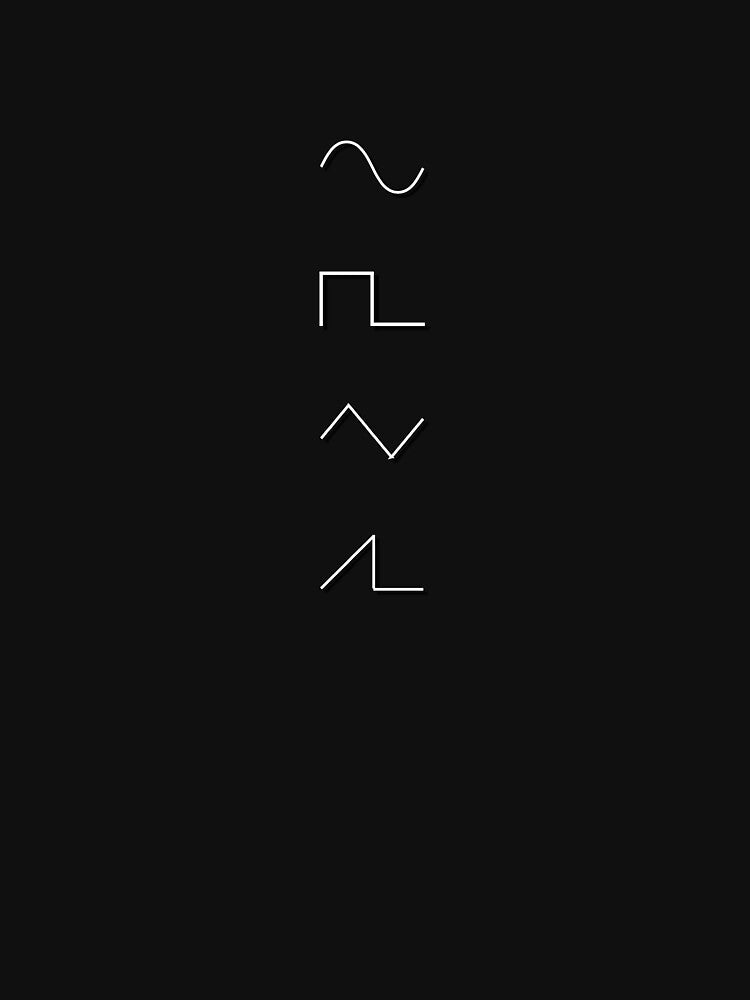 Analog Synthesizer Sine Saw Square Waveform by Tengerimalac75