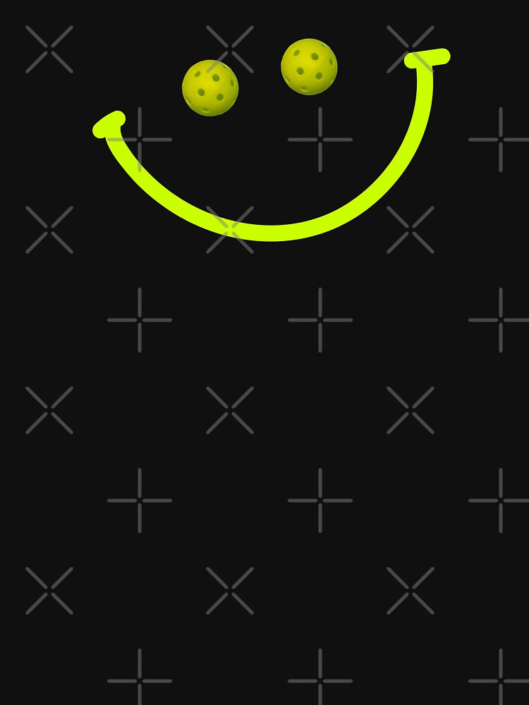 Smiley Face Pickleball Eyes by The Love Quill
