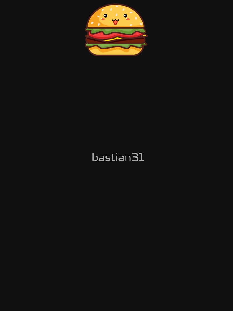 A cute and kawaii burger food illustration design by bastian31