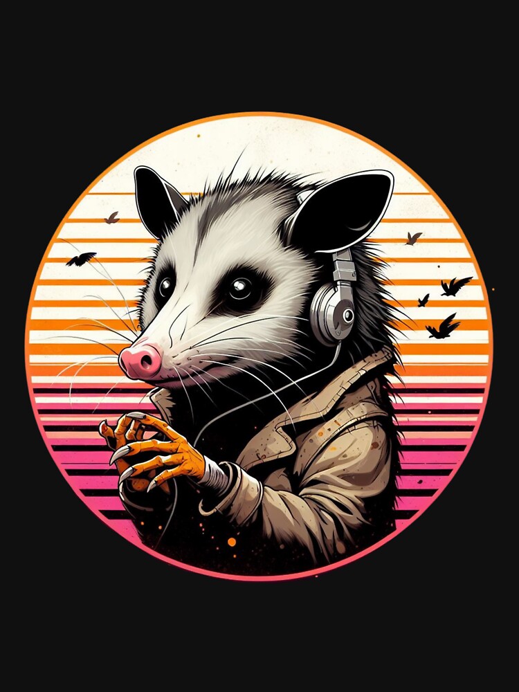 Dark Anime Style Opossum by Azrora