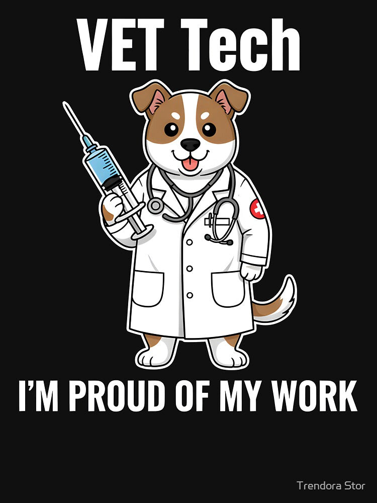 Proud Vet Tech Dog Doctor - Healthcare Professional Pup by Trendora Stor