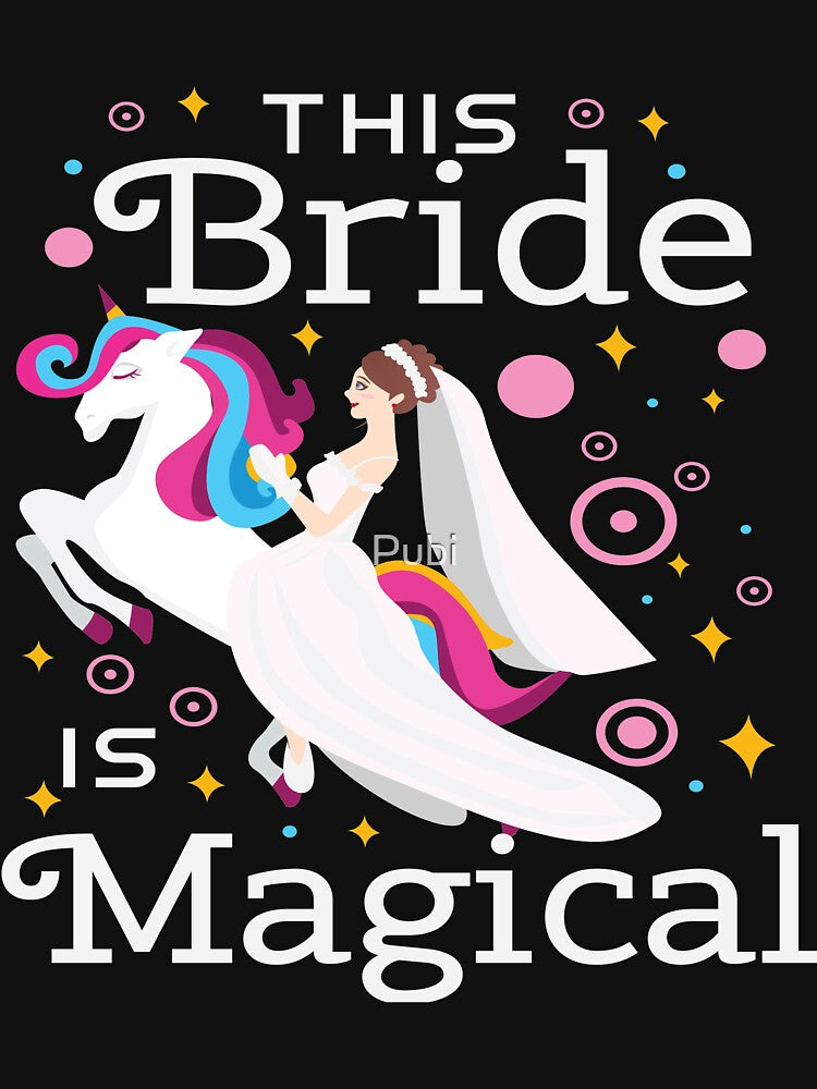 Funny Bride To Be Bridesmaid Unicorn Party Gift by Pubi