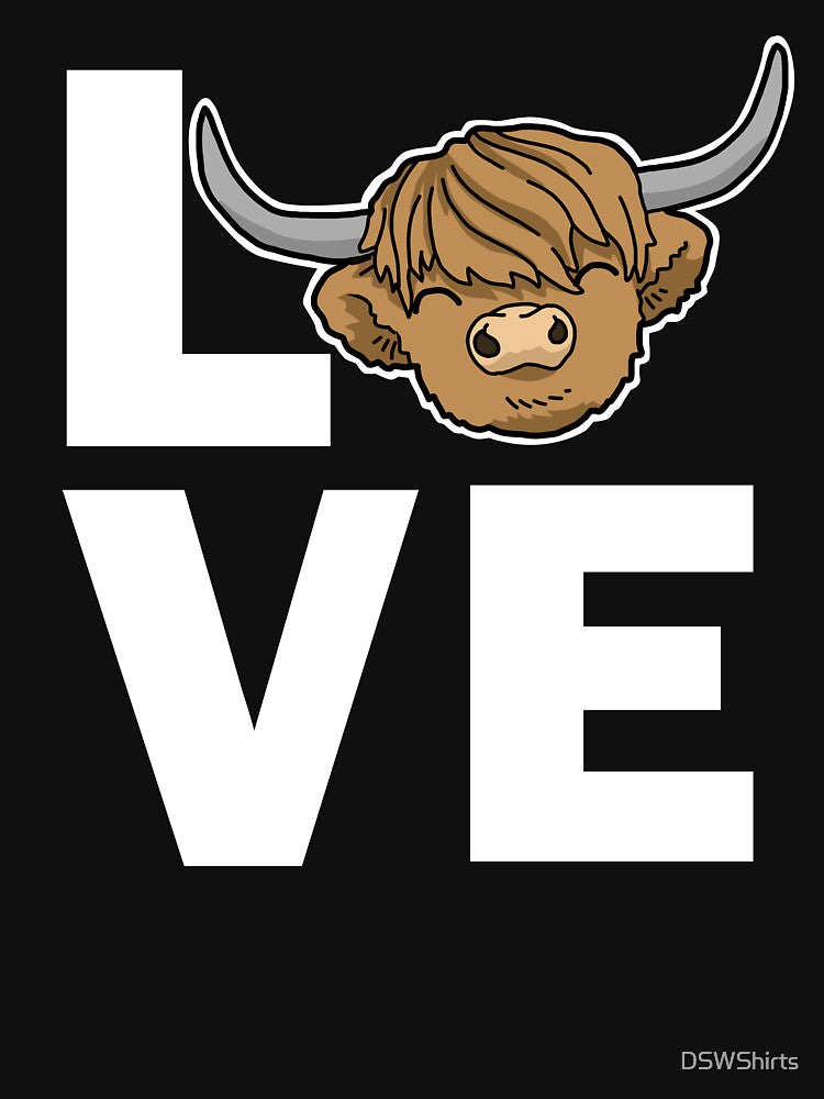 Spirit Animal Gifts Women Cow Scottish Highland Cow by DSWShirts