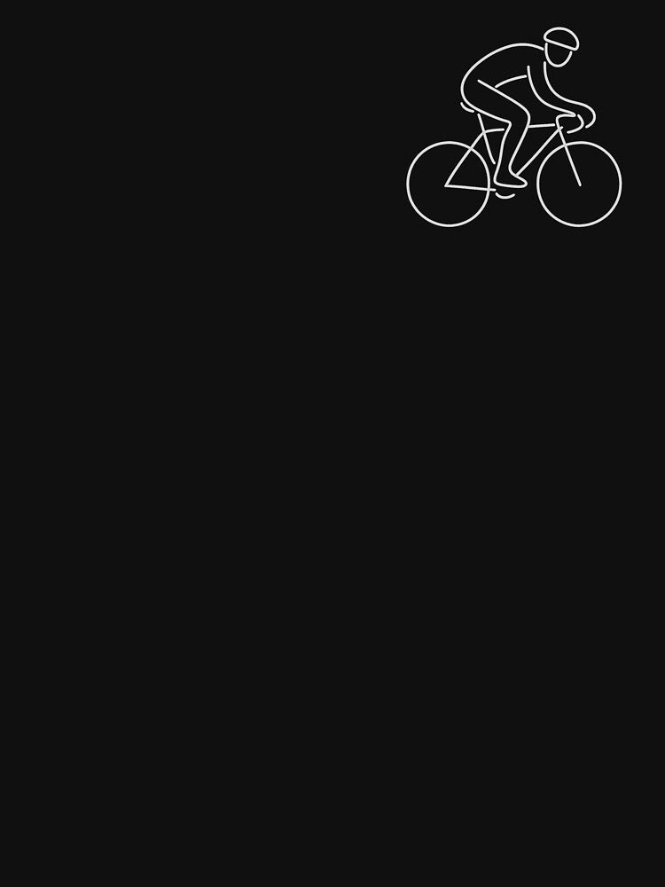 Minimalist Cyclist – One Line Art Bicycle Design by Flowing States Design Studio