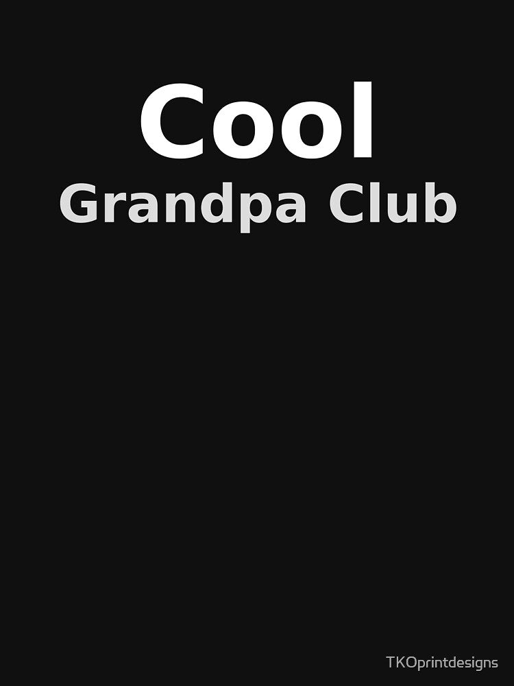 Cool Grandpa Club Shirt – Funny Cool Granddad Tee, Stylish Grandpa Gift, Vintage Grandpa Club Shirt by TKOprintdesigns