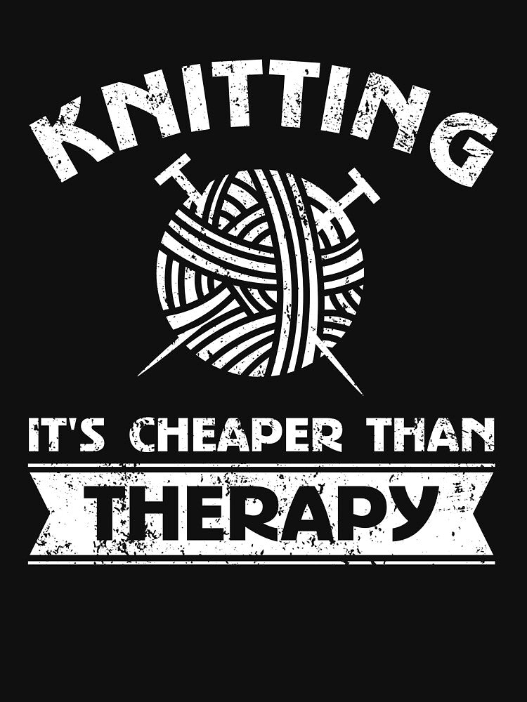 Knitting It's Cheaper than Therapy T-Shirt by Dan66