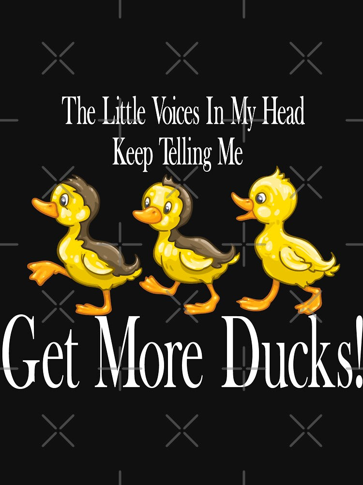 The Little Voices In My Head Keep Telling Me Get More Ducks Sweatshirt by CuteHigh01