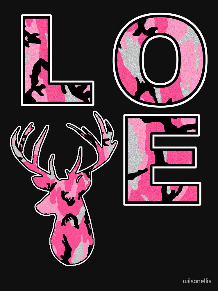 Deer Hunting Buck Pink Love by wilsonellis