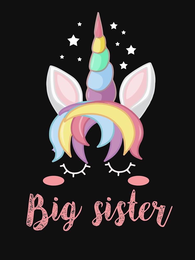 Kids Unicorn Big Sister Shirt I'm Going to be a Big Sister Tee by chihai
