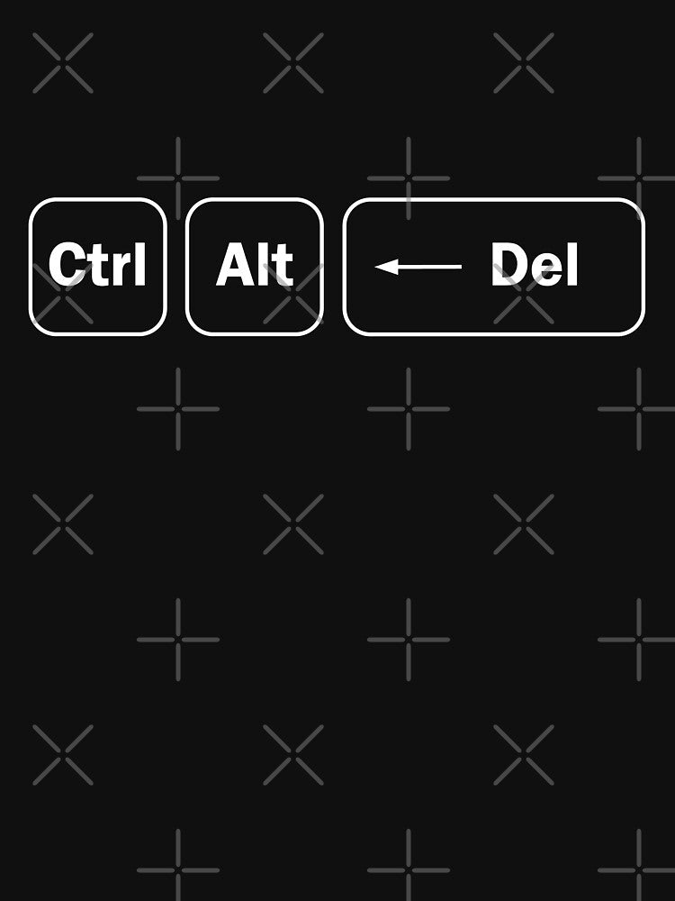 Ctrl + Alt + Del  - Computer Programming - Dark Color by Programming Jokes