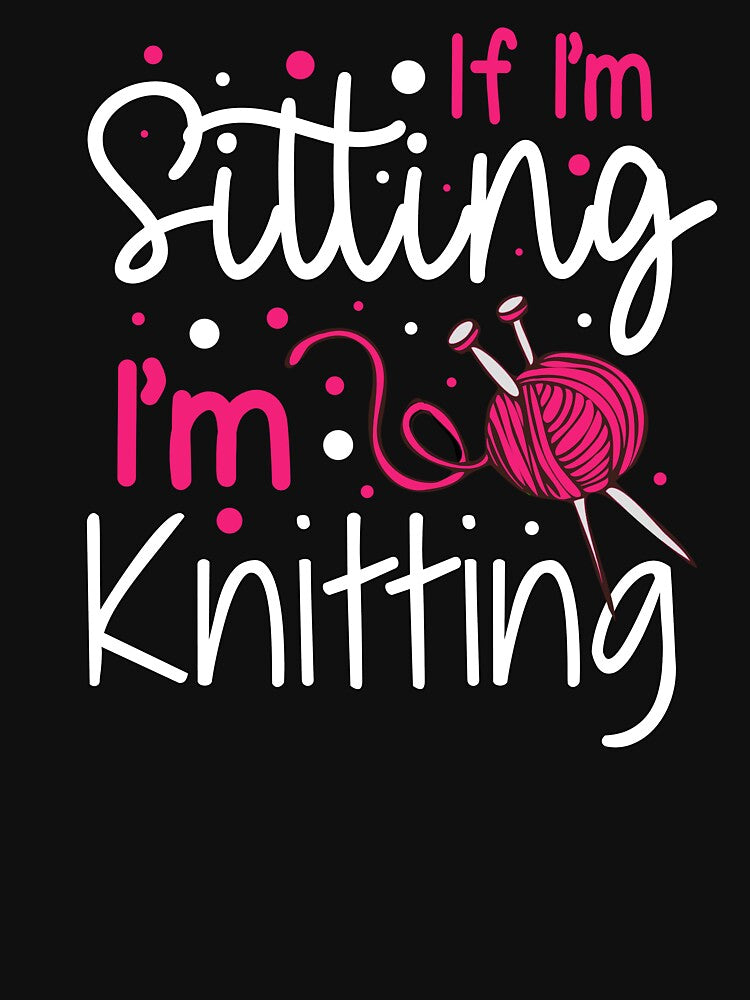 Knitting Quote Funny Cute Knit Crafts Yarn Handmade Sayings by sillyquestions