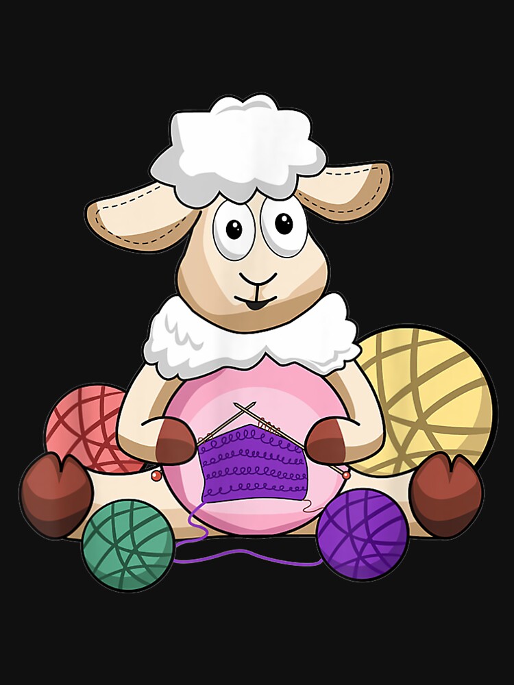Crochet sheep is funny for knitting crocheting or crochet by miriamee