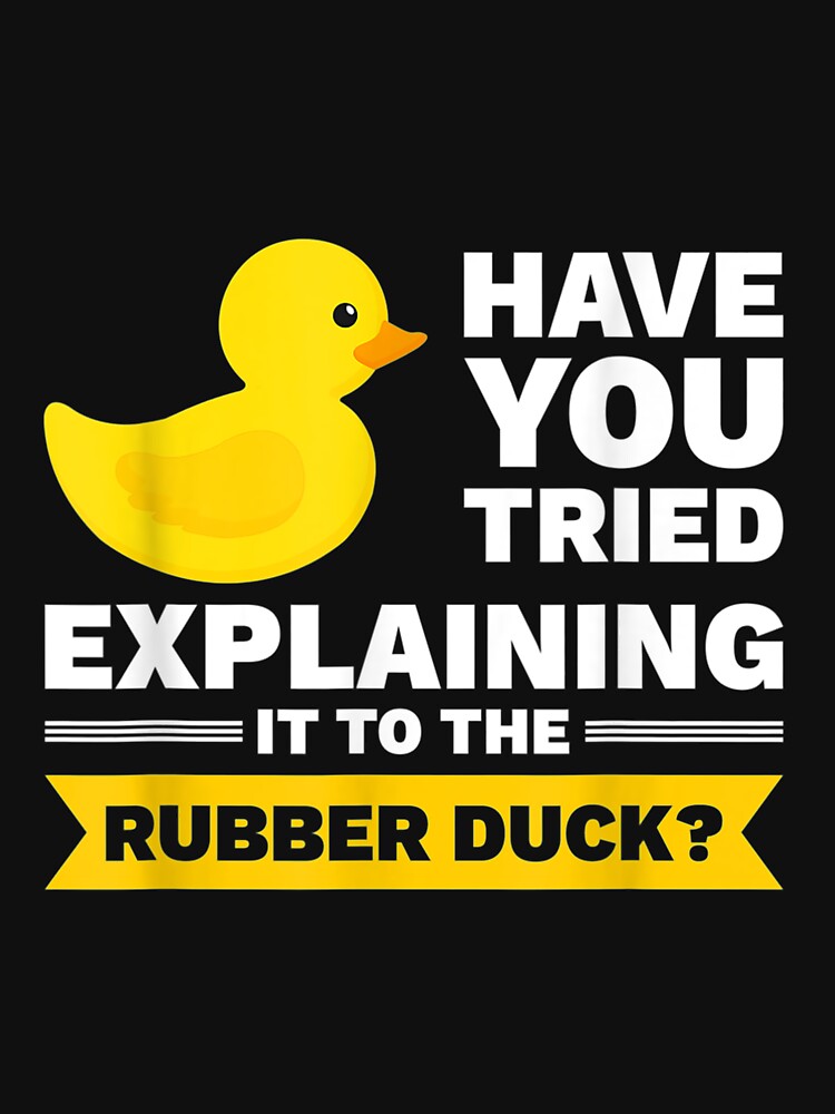 Programmer Rubber Duck Debugging by maudean