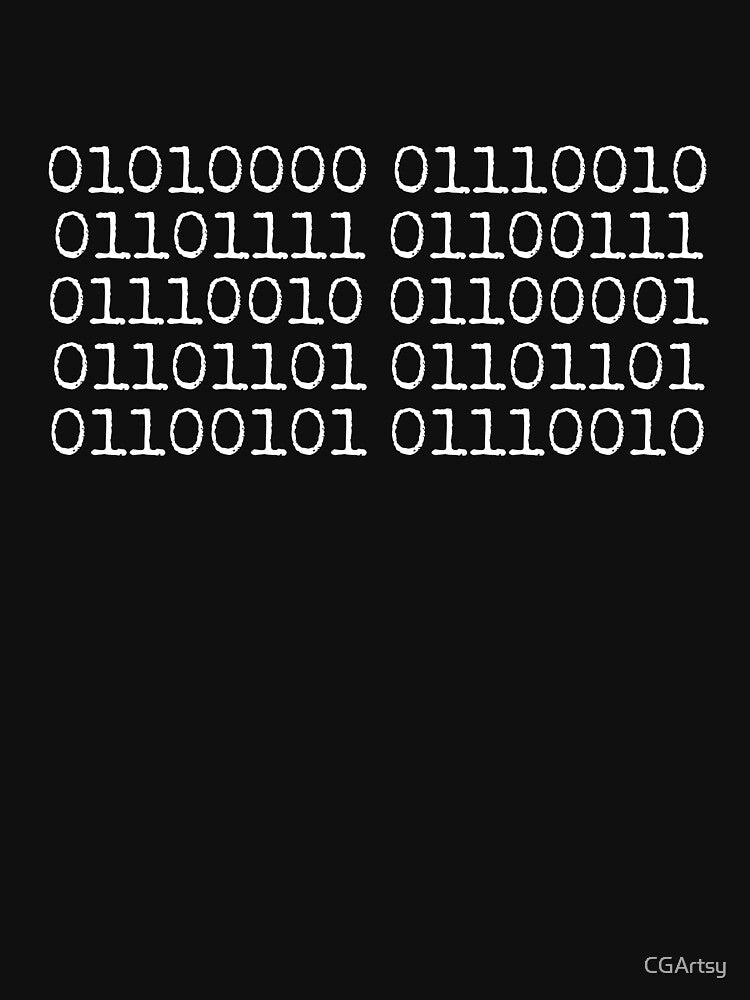 Programmer - Binary by CGArtsy