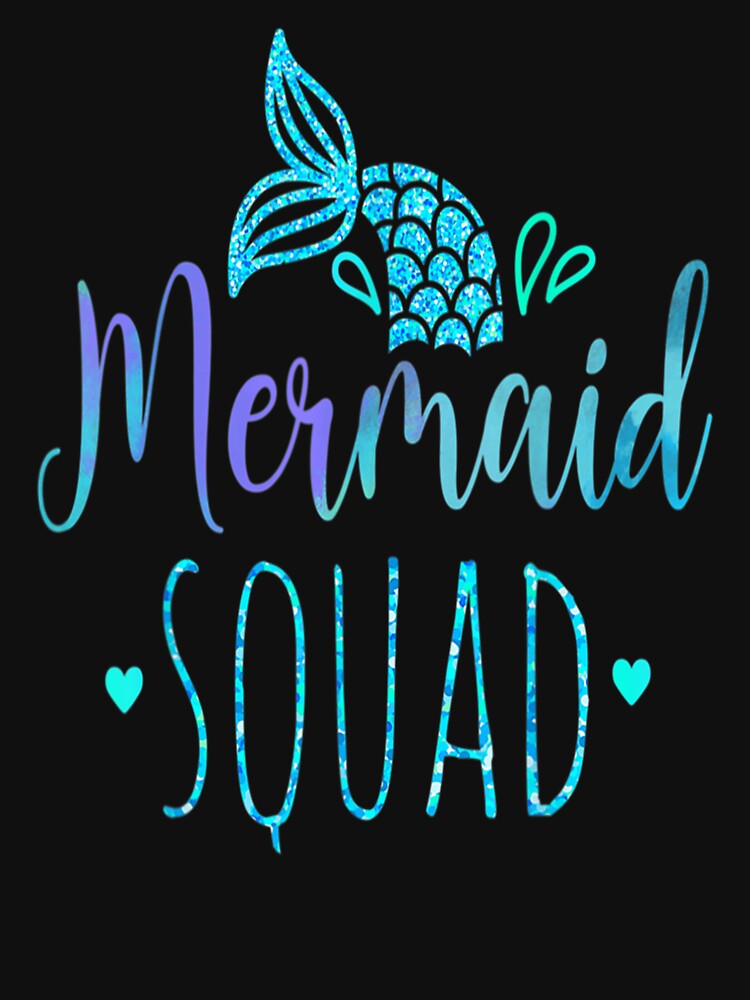 Mermaid Squad Of The Birthday Mermaid Tail Family Matching by beunique5