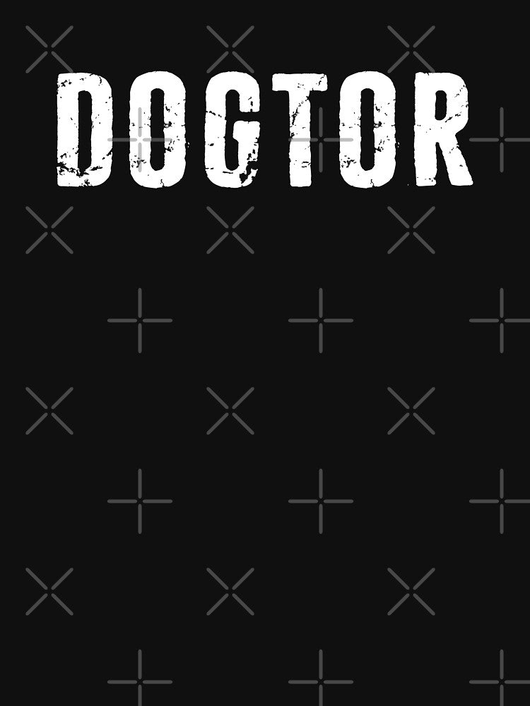 Dogtor - Vet Funny Veterinarian Gift Distreseed Typography by niftee