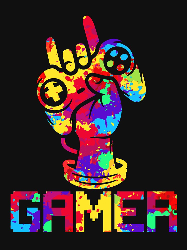 Gamer Colorful Shirt by SunsetGloww