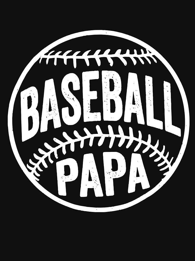 Baseball Papa Coach Father's Day Funny Baseball Dad by Helbon-art