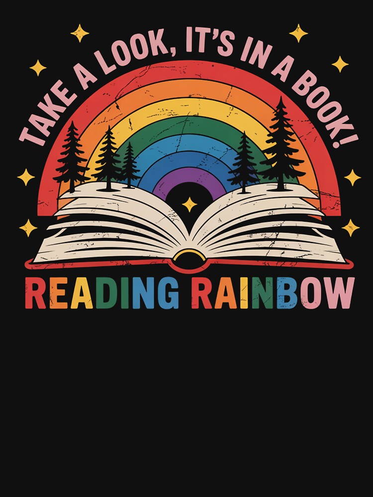 Reading Book Rainbow by SlogariArt