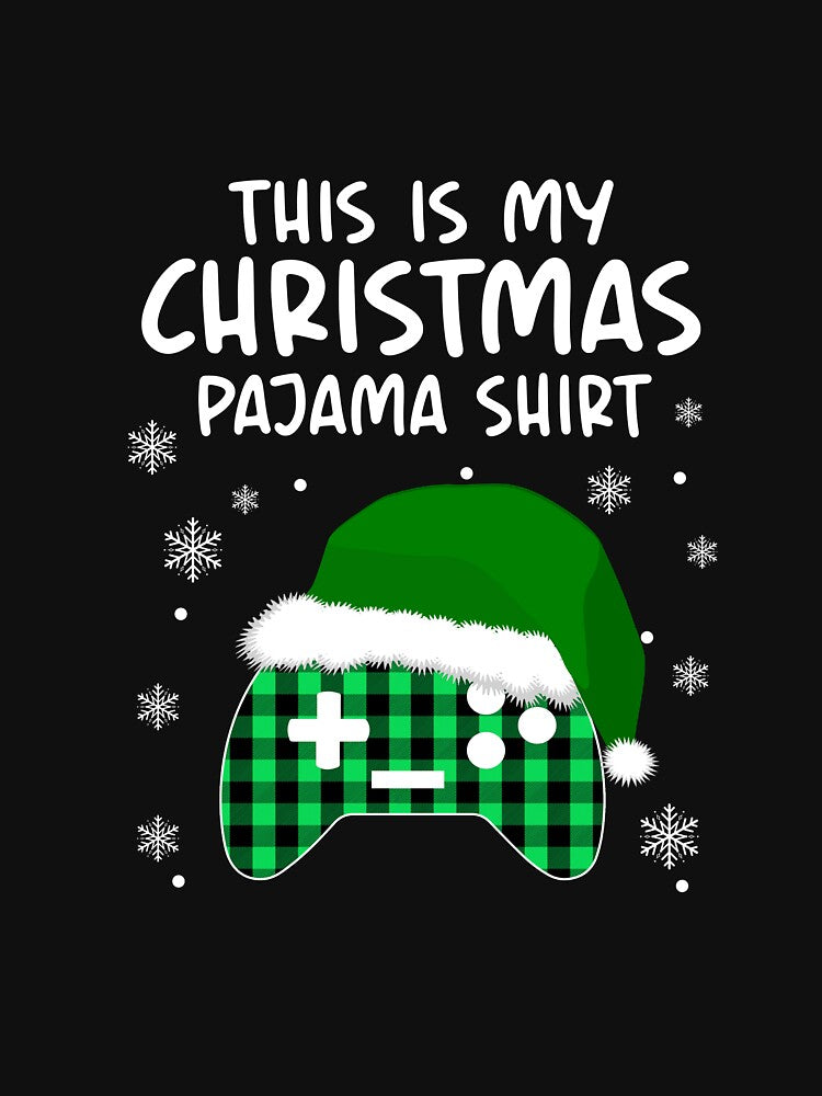 This Is My Christmas Pajama ELF Hat Plaid Video Game Lover by JadenEdmond
