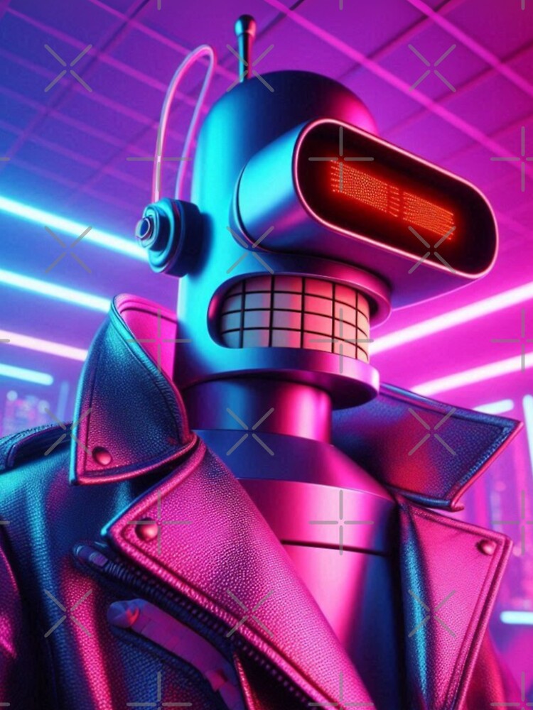 “NEON‑BAR OUTLAW MODE — CYBER DRUNKARD ON THE LOOSE” by Print Fiction