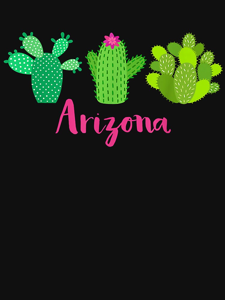 Arizona Cactus Plant avec fleur pour femme by BobaAndBearSvg
