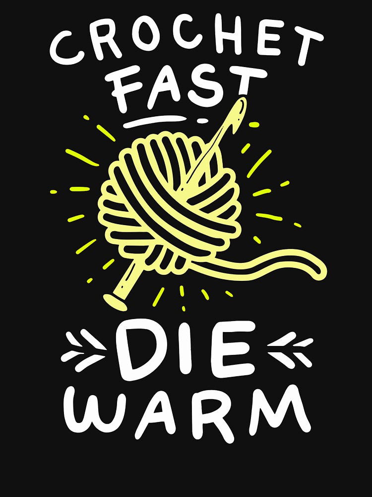 Crocheting - Crochet Fast Die Warm by Charles Brian